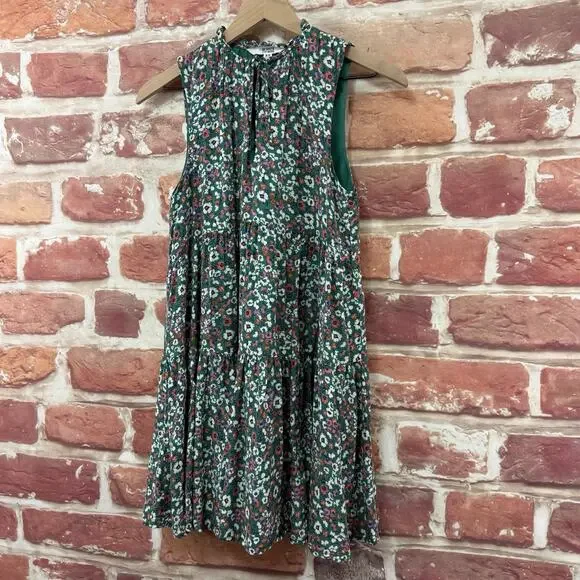 Steve Madden BB Dakota Dress Women's XS Green Multicolor Ditsy Floral Popover - Picture 3 of 9